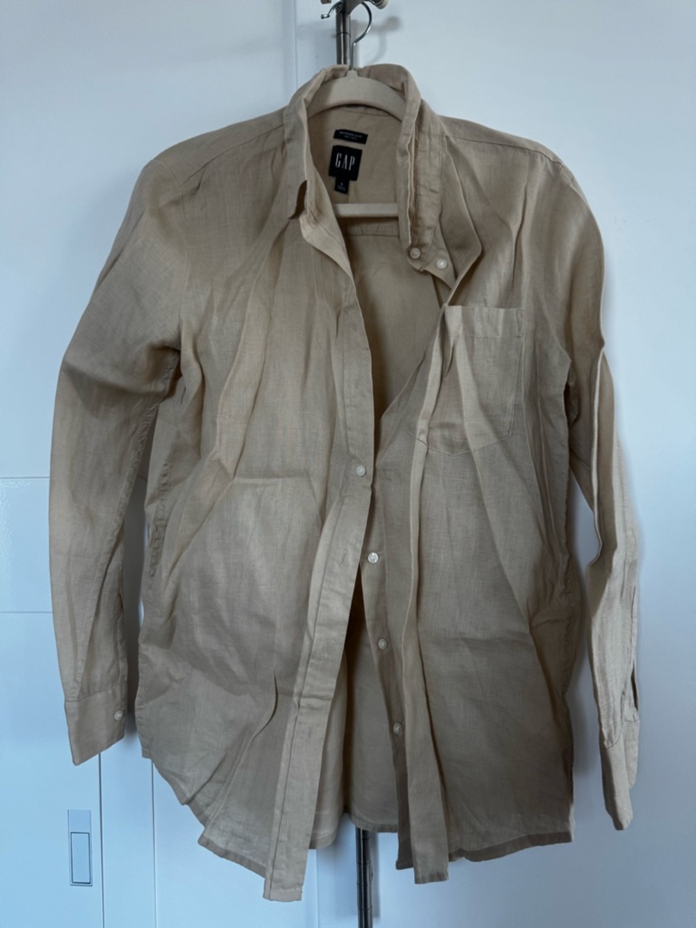 Gap 100% linen boyfriend shirt